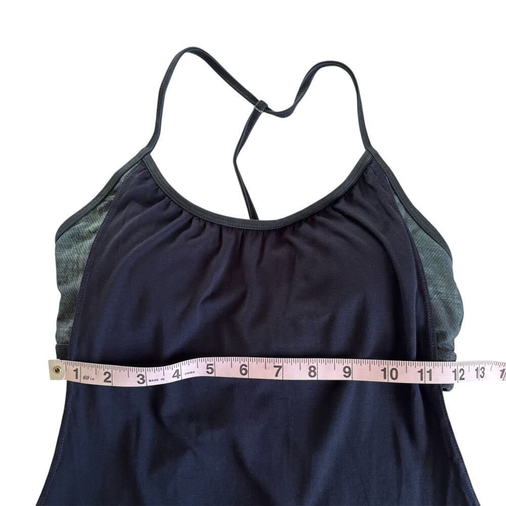 Niyama Sol Criss Cross Two-in-One Sports Tank Top Bra Pine Women’s Size XS/Small - Picture 2 of 7